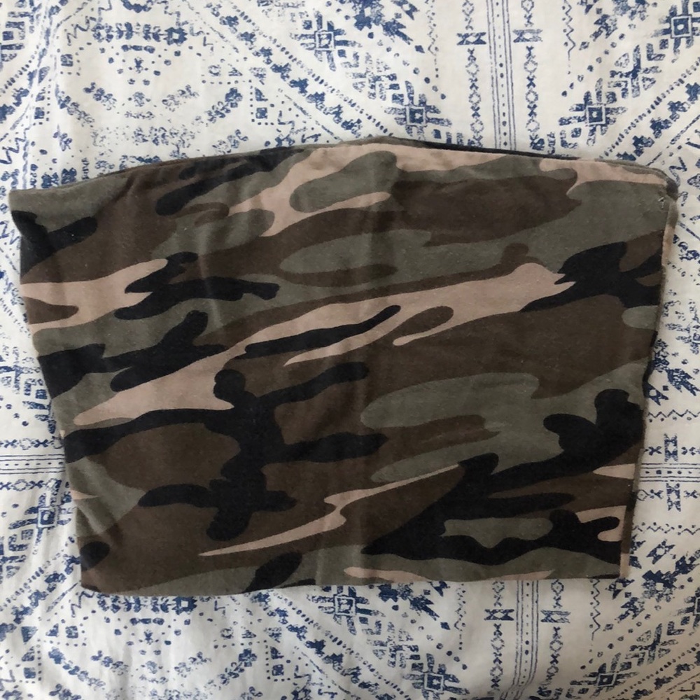 Camo tube top